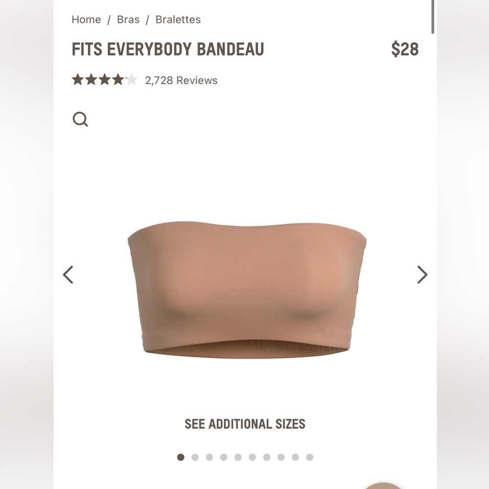 SKIMS fits everybody bandeau